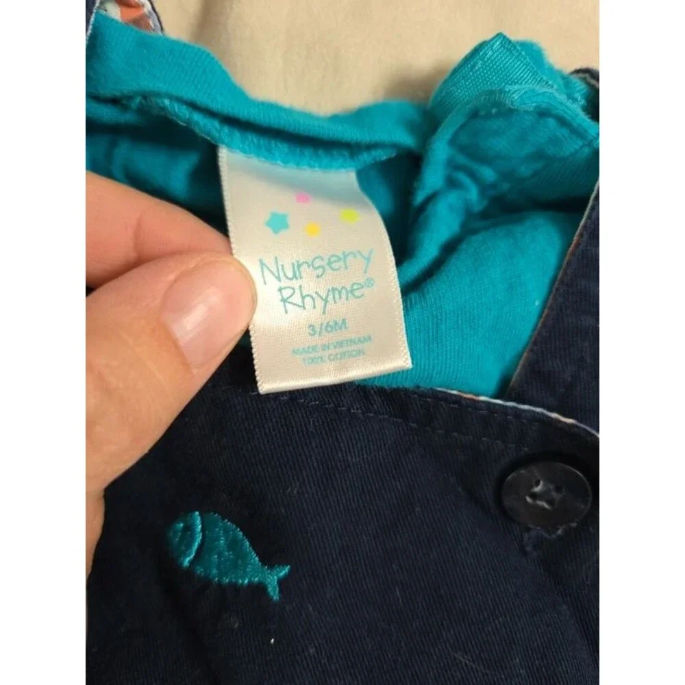 Fishing overall romper bundle